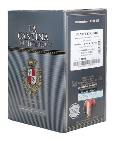 PIWNICA BERTIOLA PINOT GRIGIO LT. 5