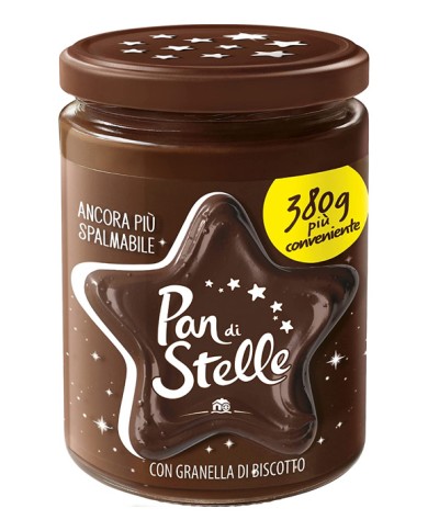 PAN DI STELLE CACAO EN HAZELNOOT SPREIDBARE CRÈME GR.380