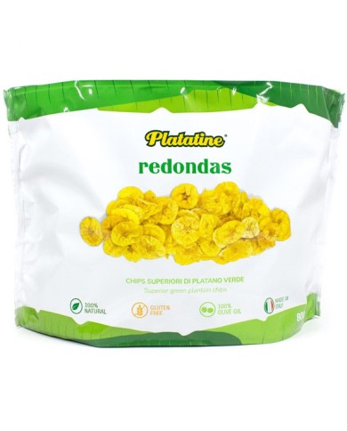 PATATINES REDONDAS SUPERIORES CHIPS DE PLATANO VERDE GR.800