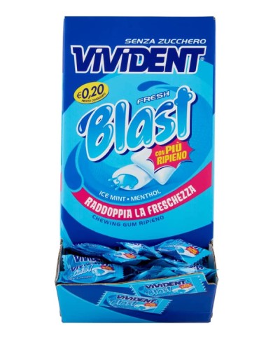 CHICLE VIVIDENT FRESH BLAST ICE 200 UNIDADES