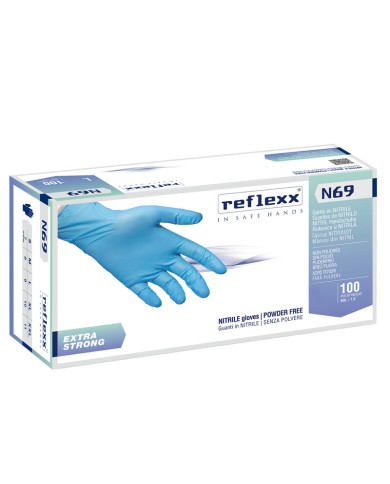 REFLEXX GUANTES DE NITRILO TALLA XL 100 PIEZAS