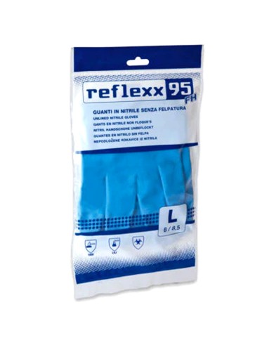 GANTS REFLEXX NITRILE SANS POLAIRE TAILLE L