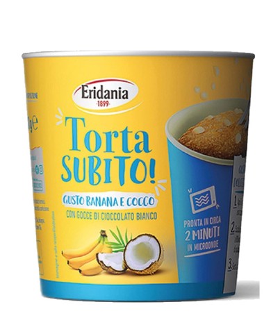 ERIDANIA CAKE IMMEDIATELY FLAVOR BANANA AND COCONUT GR. 60