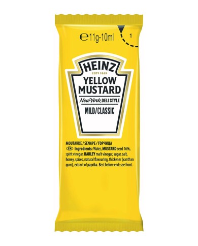 HEINZ YELLOW MUSTARD IN BUSTINE GR.10 X 200 PEZZI