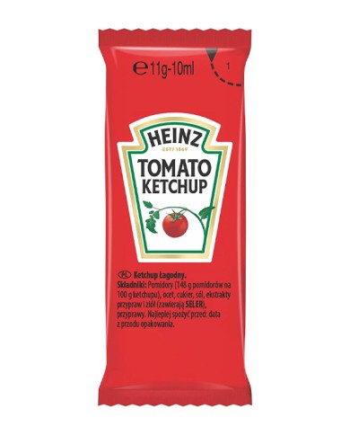 HEINZ TOMATE KETCHUP EN SACHETS GR.10 X 200 PIÈCES