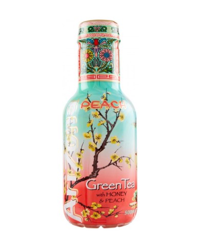 ARIZONA GROENE THEE MET HONING EN PERZIK ML.500 X 6 FLESSEN