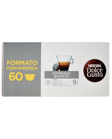 CÁPSULAS NESCAFE DOLCEGUSTO ESPRESSO BARISTA 60 UNIDADES