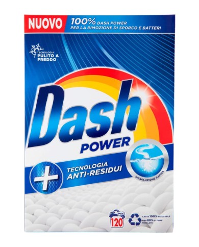 DASH POWER WASHING MACHINE DETERGENT POWDER 120 MEASURES