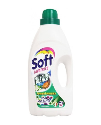 SOFT LAVATRICE LIQUIDO MUSCHIO BIANCO 32 LAVAGGI LT.2,25