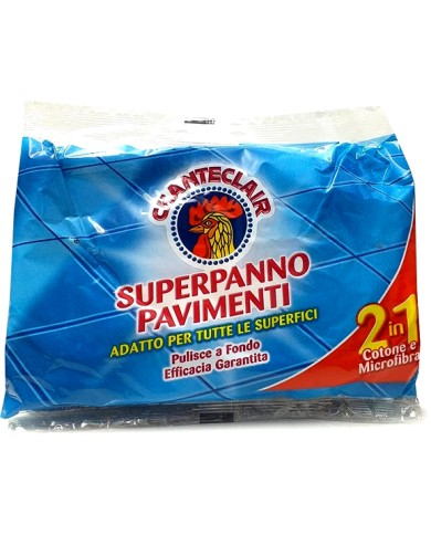 CHANTECLAIR SUPERPANNO PAVIMENTI 2 IN 1 COTONE E MICROFIBRA