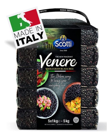 SCOTTI RISO VENERE INTEGRALE PARBOILED KG.5