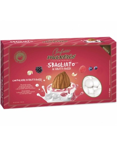 MAXTRIS CONFETTI CHOCOLATE ALMOND WRONG WITH RED FRUITS 1 KG