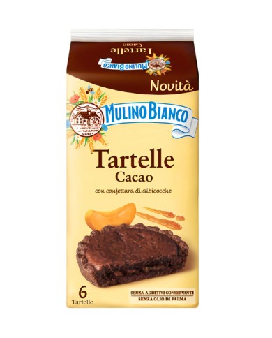 MULINO BIANCO COCOA TARTELLE WITH APRICOT JAM GR.288