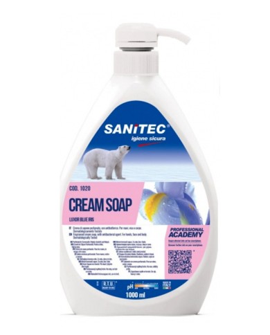 SANITEC LUXOR BLUE IRIS CREAM SOAP LT.1