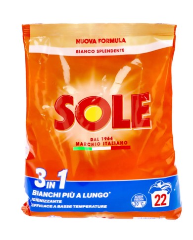 SOLE WASHING MACHINE DETERGENT POWDER REFILL 22 MEASURES