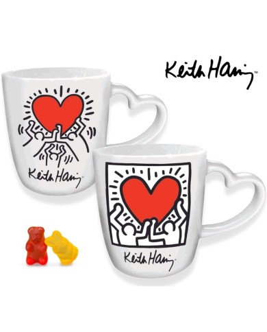 WALCOR TAZZA KEITH HARING CON CARAMELLE GOMMOSE GR.70