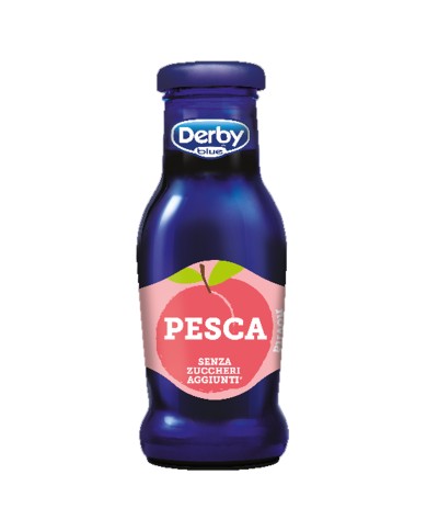 DERBYBLUE PEACH JUICE WITHOUT SUGAR 200ML X 24 BOTTLES