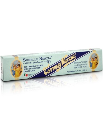 SORELLE NURZIA TORRONE TENERO CON CIOCCOLATO FONDENTE PURO GR.220