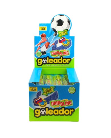 GOLEADOR DRIBBLING CARAMELO FRAMBUESA AZUL AGRIO X 144 PIEZAS