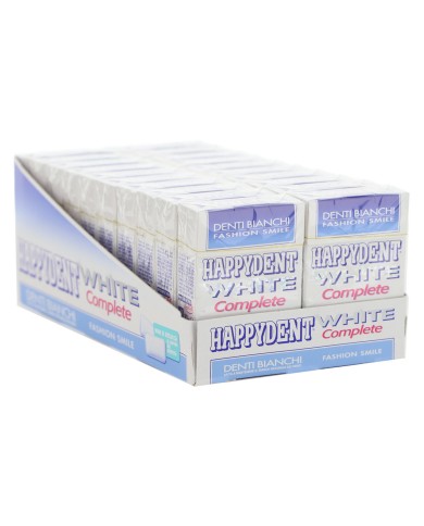 CHEWING GUM COMPLET HAPPYDENT WHITE X 20 PIÈCES