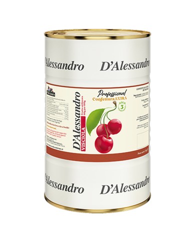 CONFITURE DE CERISE EXTRA D'ALESSANDRO 100% 5 KG