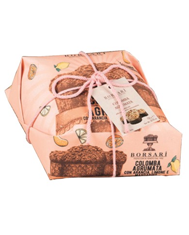 BORSARI AGRUMES COLOMBA À L'ORANGE, CITRON ET MANDARINE GR.750