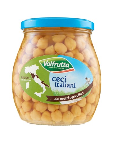 VALFRUTTA ITALIENISCHE KICHERERBSEN IM GLAS GR.570