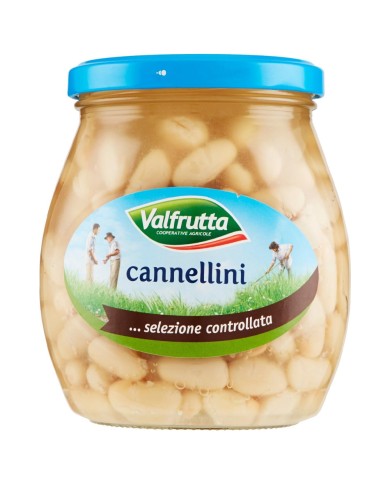 VALFRUTTA CANNELLINI BOHNEN IM GLAS GR.570