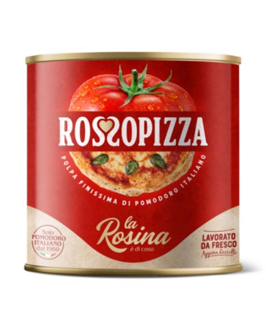 LA ROSINA ROSSOPIZZA SEHR FEINES ITALIENISCHES TOMATENPULP KG.2,5 X 6