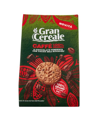 GALLETAS DE CAFÉ GRAN CEREALE Y CHOCOLATE NEGRO GR.280