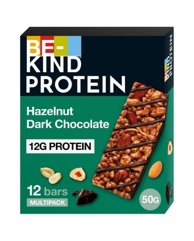 BE KIND BARRITAS PROTEÍNAS AVELLANAS Y CHOCOLATE NEGRO GR.50