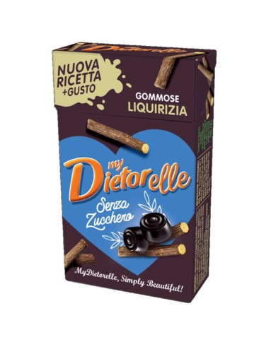 DIETORELLE CARAMELLE GOMMOSE ALLA LIQUIRIZIA GR.27 X 20 PEZZI