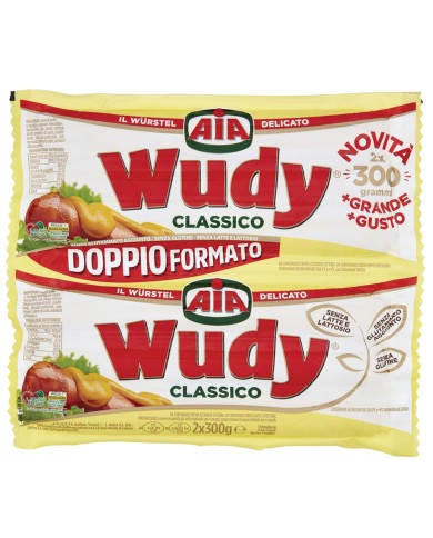 AIA WUDY CLASSIC WURSTEL DOBLE TAMAÑO 2 X 300 GR.