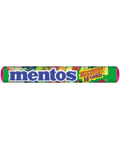 MENTOS DISCOVERY SÜSSIGKEITEN 14 GESCHMACKSRICHTUNGEN X 20 STÜCK