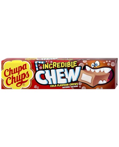 CHUPA CHUPS CARAMELLE INCREDIBLE CHEW COLA X 20 PEZZI