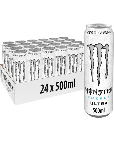 MONSTER ENERGY ZERO ULTRA BIAŁY ML.500 X 24 SZT.