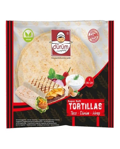 TORTILLAS DURUM CM.30 X 18 PIEZAS