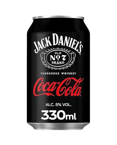 JACK DANIEL'S & COCA Cola Blikje CL.33 X 12 STUKS