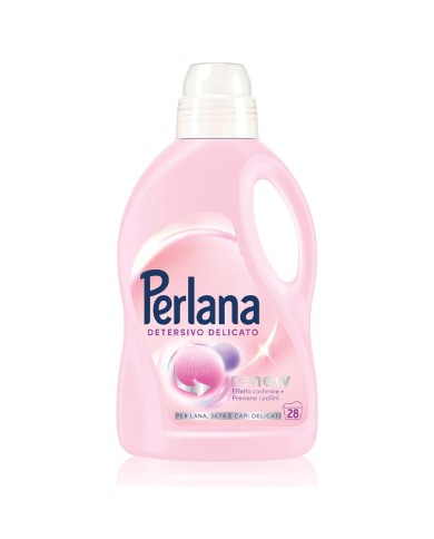 DÉTERGENT DÉLICAT POUR MACHINE À LAVER PERLANA ROSE 28 LAVAGES 1,4 LT.