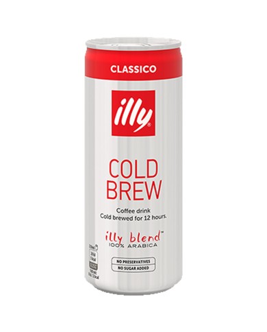 BEBIDA DE CAFÉ ILLY COLD BREW CLASSIC ML.250 X 12 LATAS