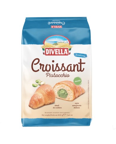 DIVELLA CROISSANT AL PISTACCHIO GR.210 X 5 PEZZI