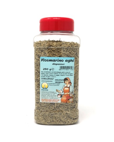 PAVONE ROSEMARY NEEDLES 250 GR DISPENSER.