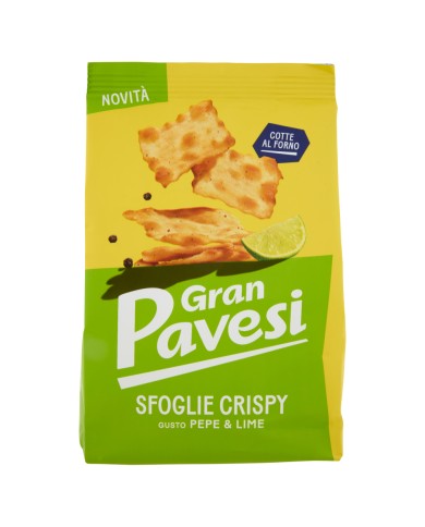 GRAN PAVESI CRISPY PASTRIES PEPPER & LIME FLAVOUR GR.150