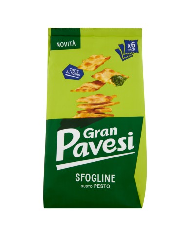 GRAN PAVESI PESTO FLAVOURED SFOGLINE 6 PACKETS GR.180