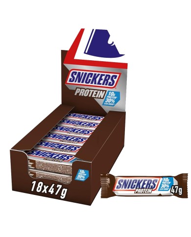 BARRES PROTÉINÉES SNICKERS PROTEIN GR.47 X 18 PIÈCES