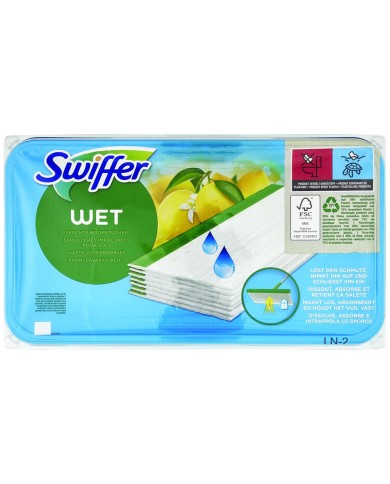 SWIFFER MOKRE CYTRYNOWE ŚCIERECZKI DO PODŁOGI X 20 SZT