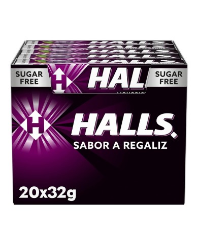 BONBONS HALLS LICORICE 20PZ