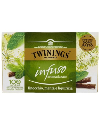 TWININGS FÄNKEL, MINTA OCH LAKRISSINFUSION 20 FILTER