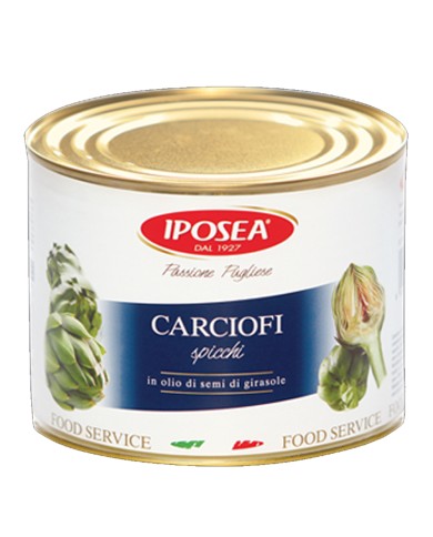 IPOSEA CARCIOFI SPICCHI IN OLIO DI SEMI DI GIRASOLE ML.2200