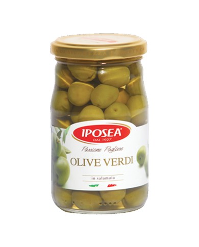 ACEITUNAS VERDES ENTERAS IPOSEA 314 GR